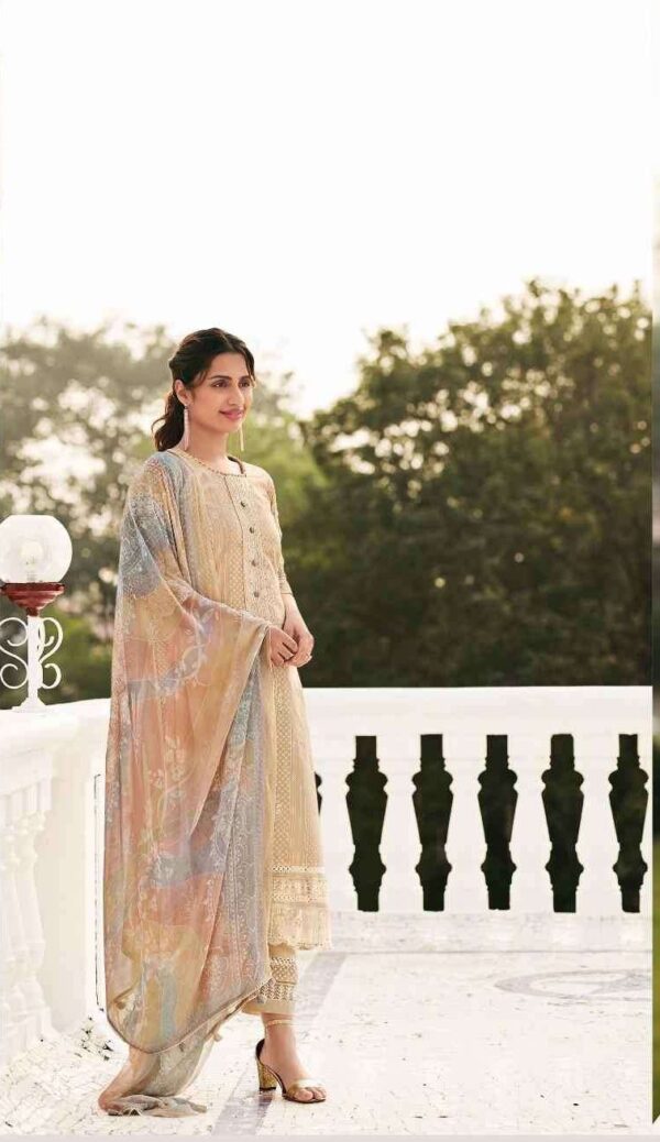 My Fashion Road Jay Vijay Saathi Exclusive Fancy Pure Organdy Suit | 9816