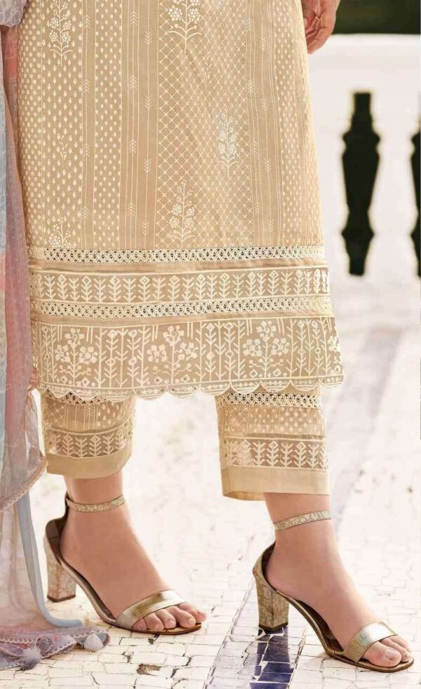 My Fashion Road Jay Vijay Saathi Exclusive Fancy Pure Organdy Suit | 9816