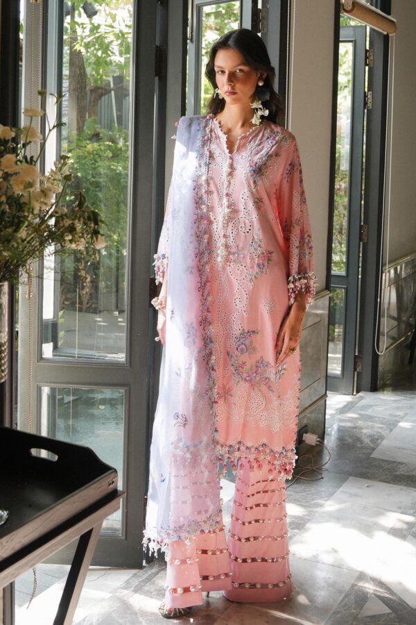 My Fashion Road Sana Safinaz Luxury Lawn Unstitched Collection 2025 | L251-001B-3CT