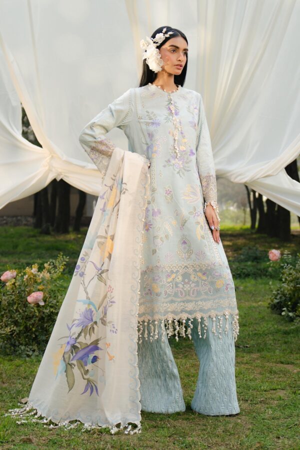My Fashion Road Sana Safinaz Luxury Lawn Unstitched Collection 2025 | L251-003B-3DI