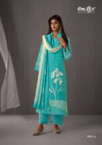 My Fashion Road Omtex Cherry Fancy Work Linen Cotton Dress | 7091 – A