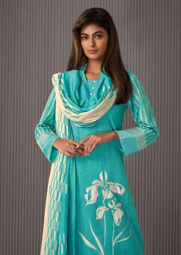 My Fashion Road Omtex Cherry Fancy Work Linen Cotton Dress | 7091 – A