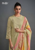 My Fashion Road Omtex Classic Fusion Designer Cotton Ladies Suit | 7341-A