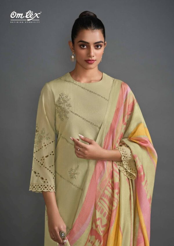 My Fashion Road Omtex Classic Fusion Designer Cotton Ladies Suit | 7341-A