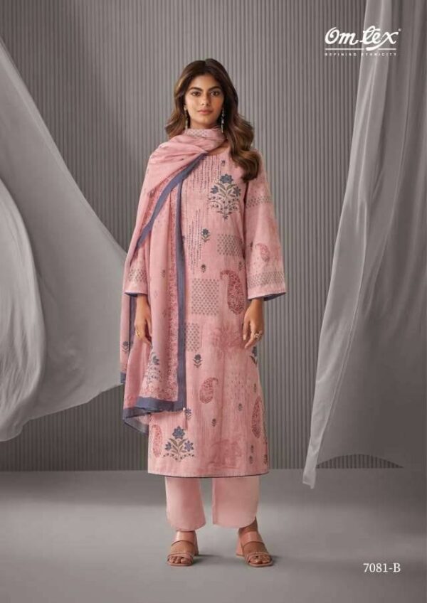 My Fashion Road Omtex Dakshin Digital Printed Linen Cotton Suit | 7081 – B
