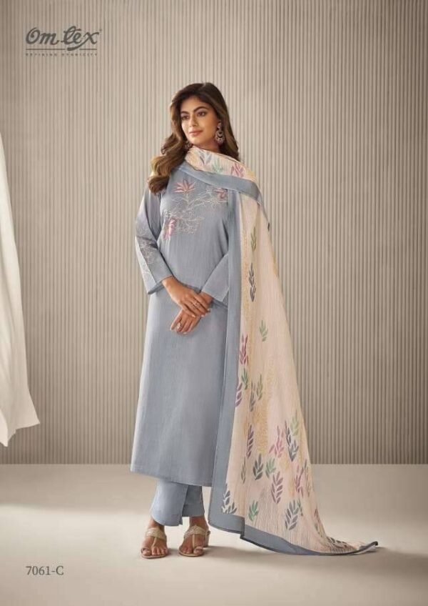 My Fashion Road Omtex Frieda Premium Design Lawn Cotton Dress | 7061 – C