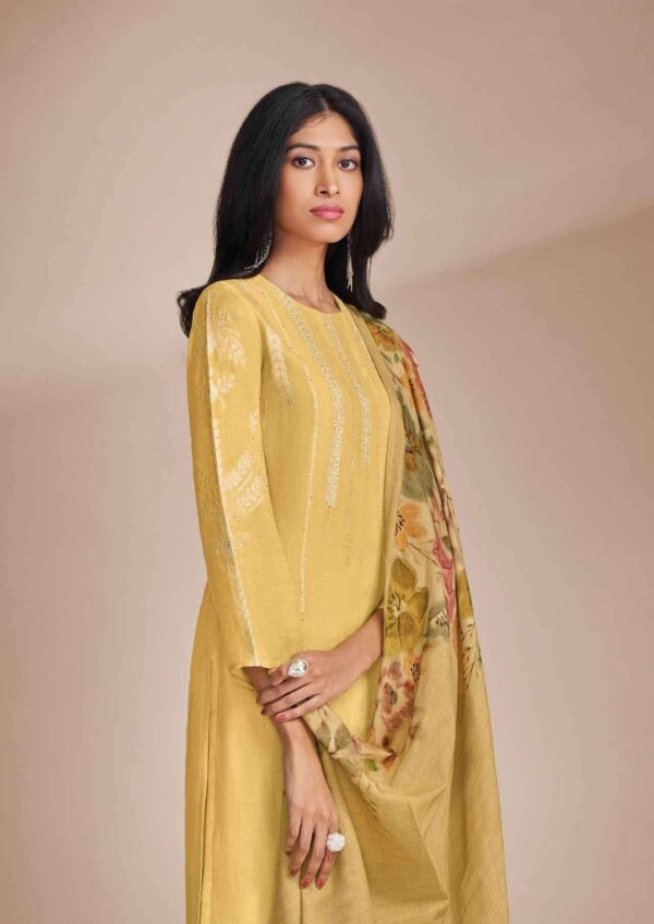 My Fashion Road Omtex Hidayat Pure Linen Jacquard Designer Suit | 6761 – D