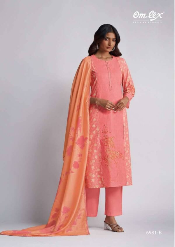 My Fashion Road Omtex Jagriti Premium Design Lawn Cotton Suit | 6981 – B