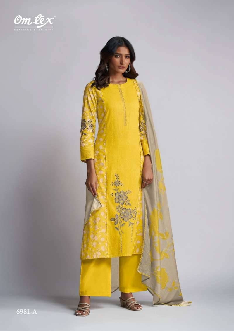 My Fashion Road Omtex Jagriti Premium Design Lawn Cotton Suit | 6981 – A My Fashion Road Omtex Jagriti Premium Design Lawn Cotton Suit | 6981 – A