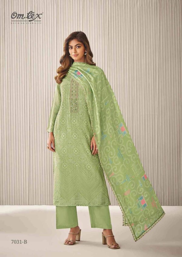 My Fashion Road Omtex Mei Designer Silk Ladies Suits | 7031 – B