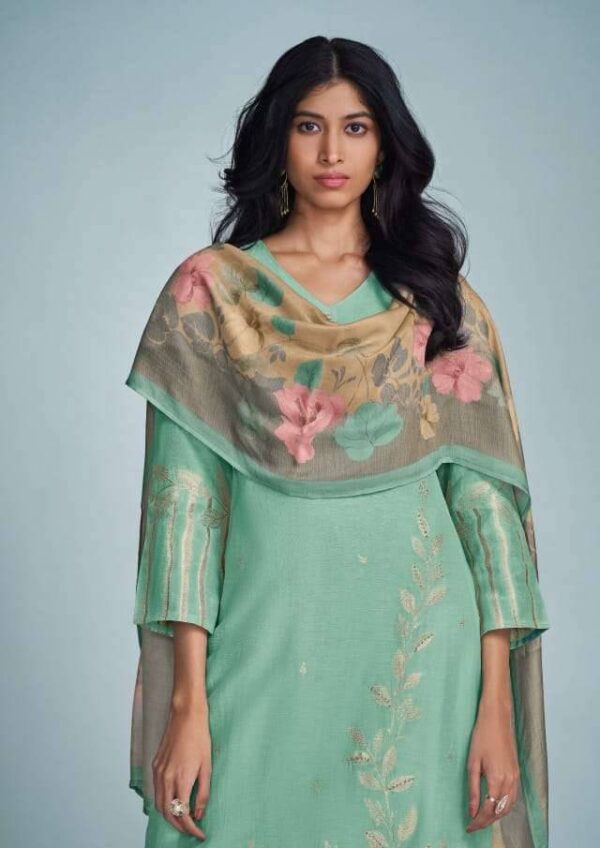 My Fashion Road Omtex Mismee Exclusive Linen Jacquard Suit | 6861 – D