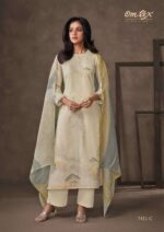 My Fashion Road Omtex Rizel Exclusive Cotton Jacquard Suit Latest Summer Suits | 7411 – C