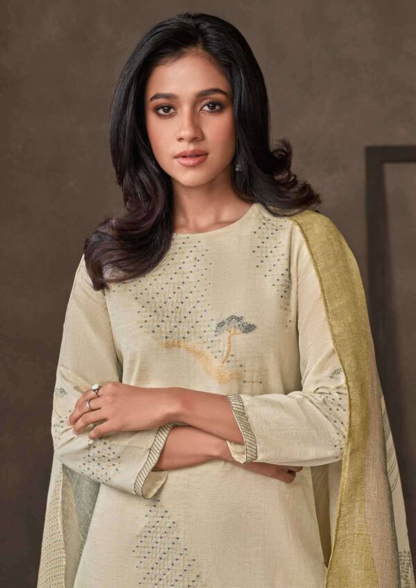 My Fashion Road Omtex Rizel Exclusive Cotton Jacquard Suit Latest Summer Suits | 7411 – C