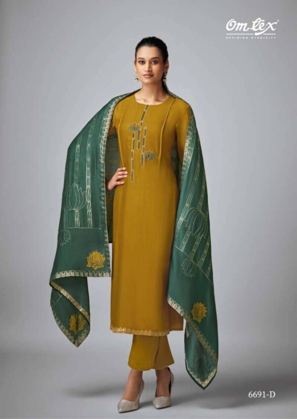 My Fashion Road Omtex Sugandha Fancy Silk Suit | 6691 – D