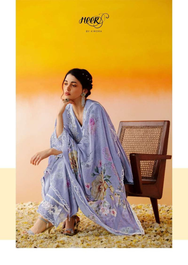 My Fashion Road Kimora Heer Guldasta Designer Muslin Suit | 9576