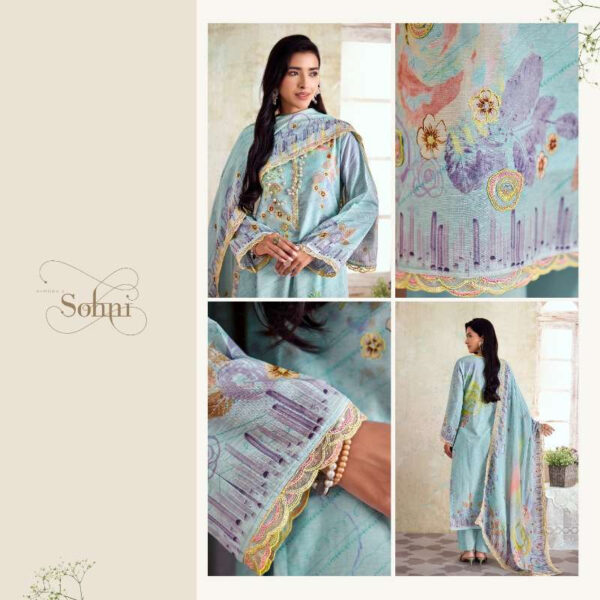 My Fashion Road Kimora Sohni Spring Exclusive Pure Linen Ladies Suit | 213
