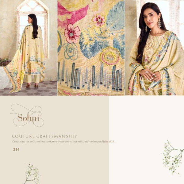 My Fashion Road Kimora Sohni Spring Exclusive Pure Linen Ladies Suit | 214