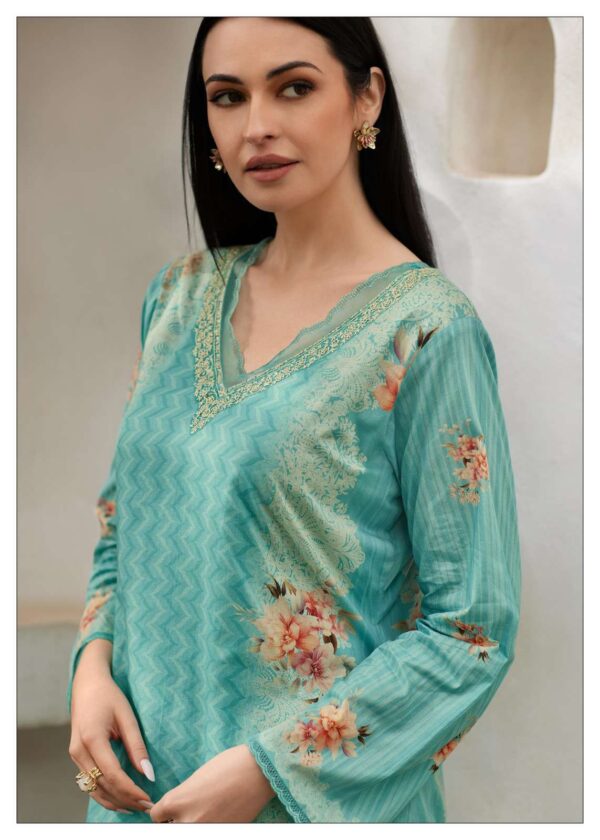 My Fashion Road Varsha Aqua Premium Design Cotton Salwar Suit | AQ – 01