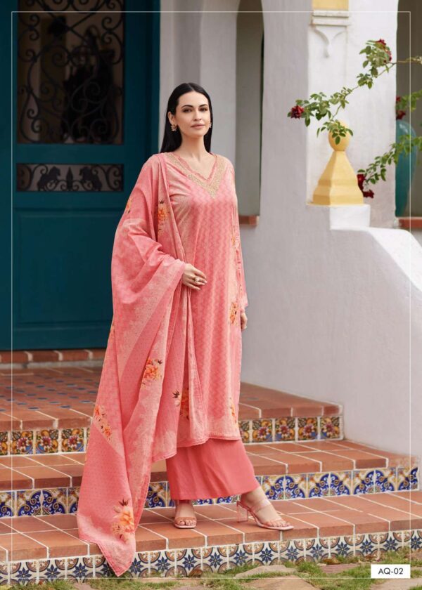 My Fashion Road Varsha Aqua Premium Design Cotton Salwar Suit | AQ – 02