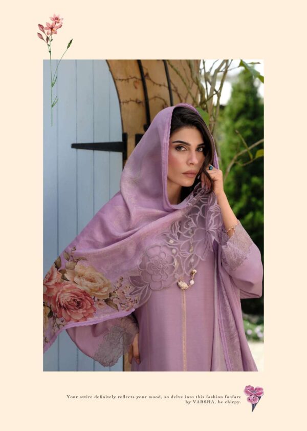 My Fashion Road Varsha Bianca Exclusive Designer Muslin Suit | BN – 02