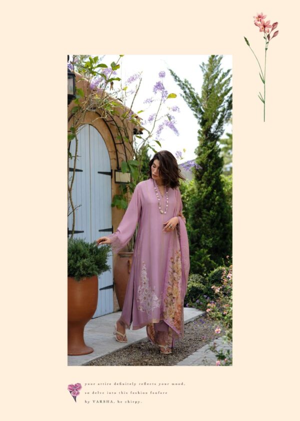 My Fashion Road Varsha Bianca Exclusive Designer Muslin Suit | BN – 02