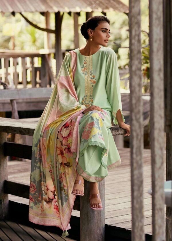 My Fashion Road Varsha Bliss Exclusive Fancy Woven Linen Suit | BS – 04