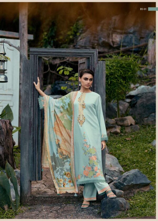 My Fashion Road Varsha Bliss Exclusive Fancy Woven Linen Suit | BS – 01