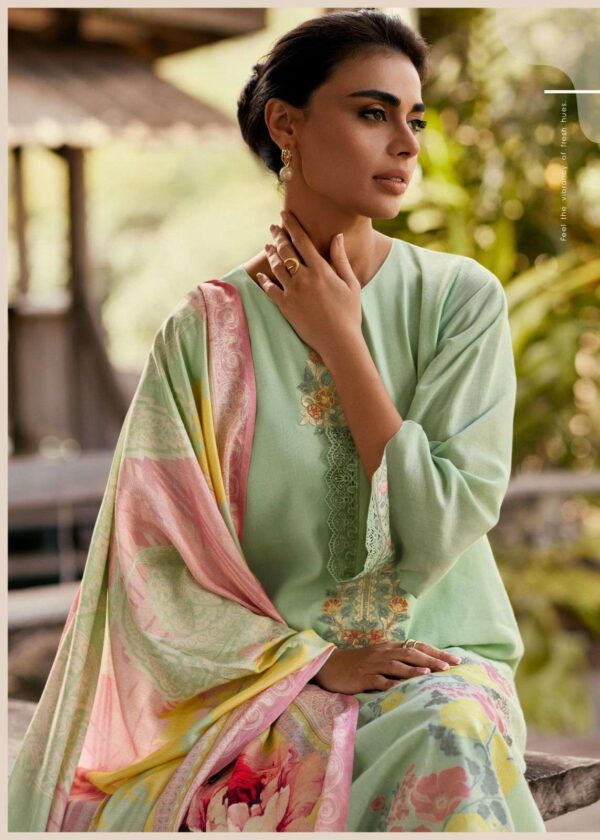 My Fashion Road Varsha Bliss Exclusive Fancy Woven Linen Suit | BS – 04