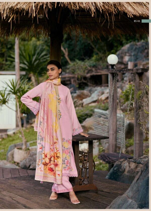 My Fashion Road Varsha Bliss Exclusive Fancy Woven Linen Suit | BS – 03