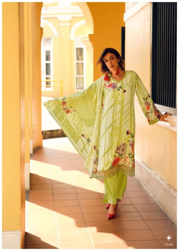 My Fashion Road Varsha Divine Digital Printed Exclusive Muslin Suit | DV – 03