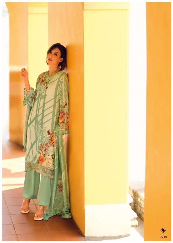 My Fashion Road Varsha Divine Digital Printed Exclusive Muslin Suit | DV – 01