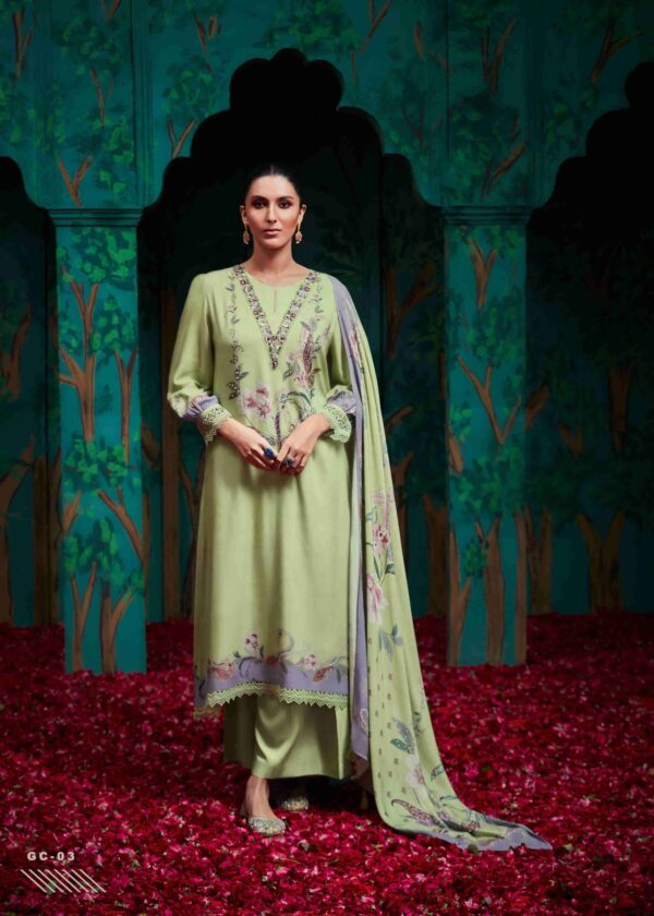 My Fashion Road Varsha Grace Fancy Handwork Muslin Suit | GC – 03