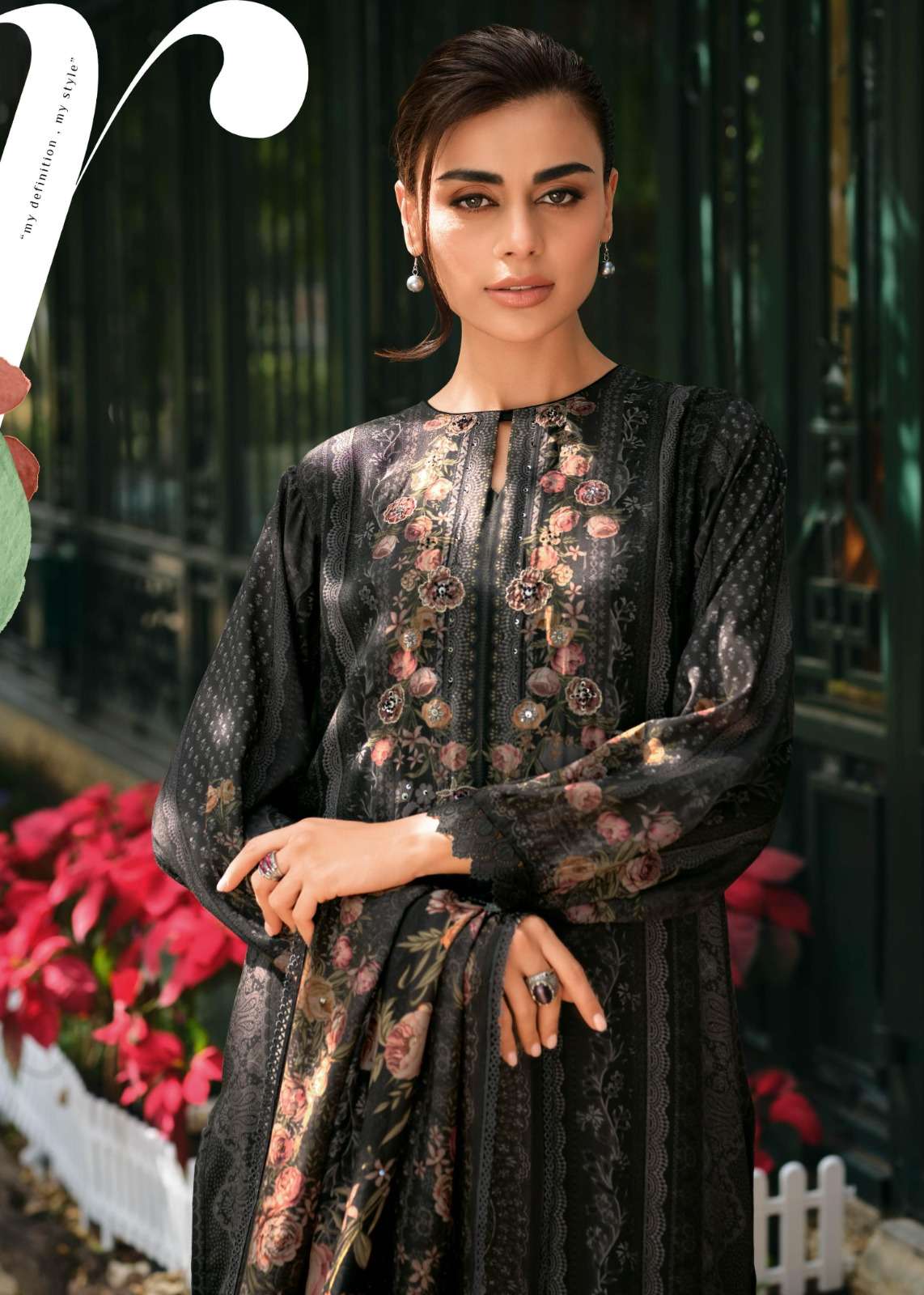 My Fashion Road Varsha Jardin En Soie Digital Prints Viscose Muslin Suit | JES – 03 My Fashion Road Varsha Jardin En Soie Digital Prints Viscose Muslin Suit | JES – 03