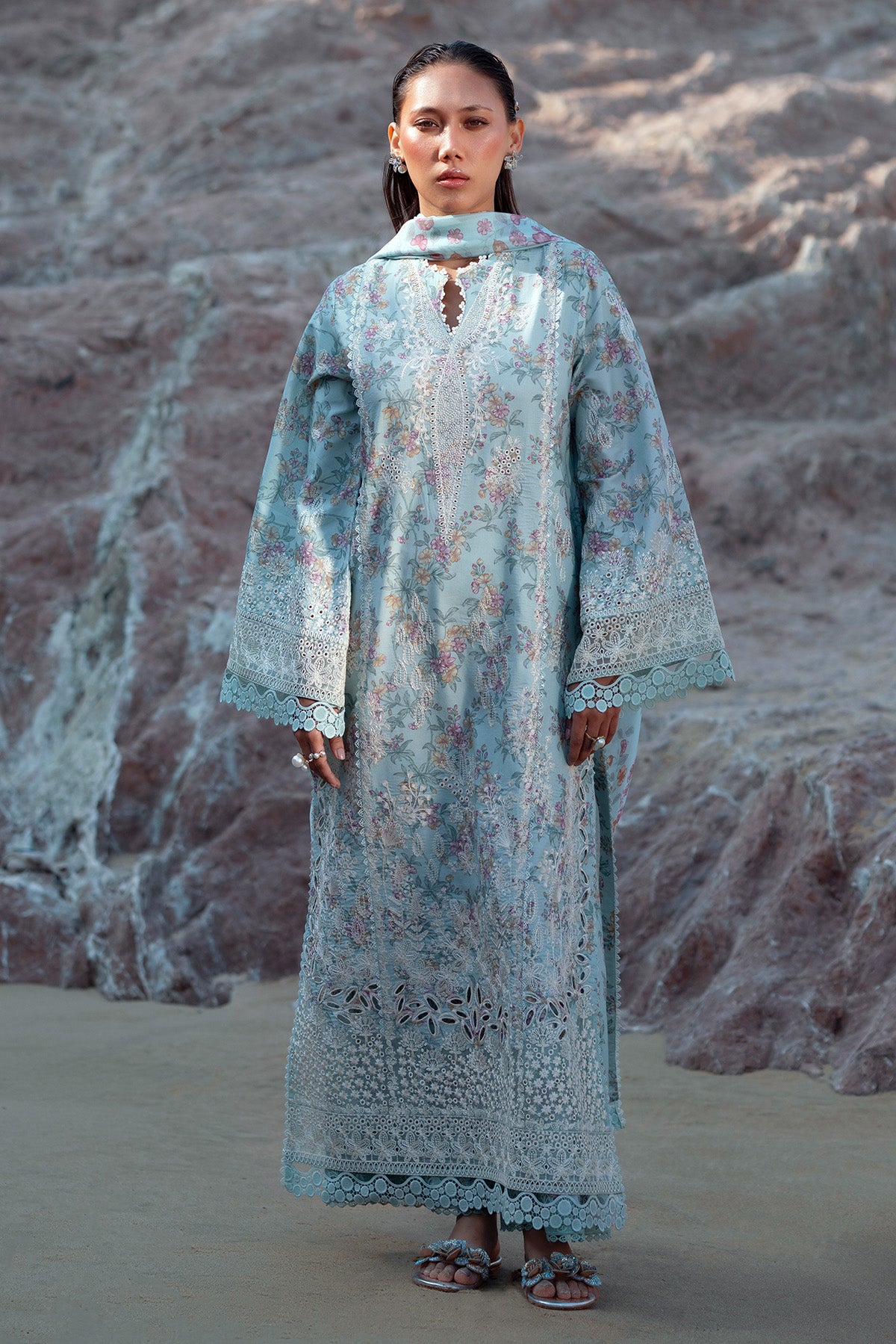 My Fashion Road Summer Together by Afrozeh Lawn Collection Suit 2025 | Aquamarine My Fashion Road Summer Together by Afrozeh Lawn Collection Suit 2025 | Aquamarine