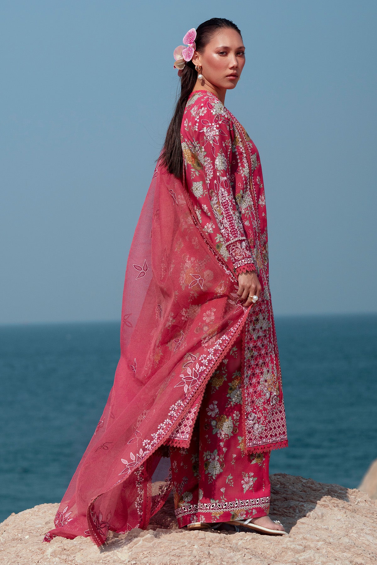 My Fashion Road Summer Together by Afrozeh Lawn Collection Suit 2025 | Pink Ruby My Fashion Road Summer Together by Afrozeh Lawn Collection Suit 2025 | Pink Ruby