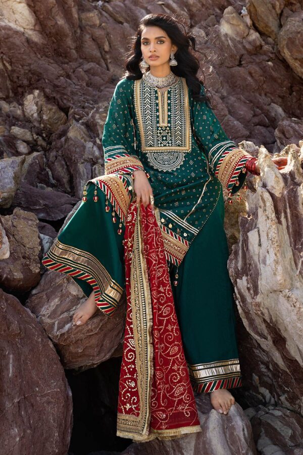 My Fashion Road Gul Ahmed Chunri Lawn Unstitched Collection 2025 | BM-52024