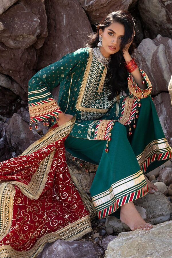 My Fashion Road Gul Ahmed Chunri Lawn Unstitched Collection 2025 | BM-52024