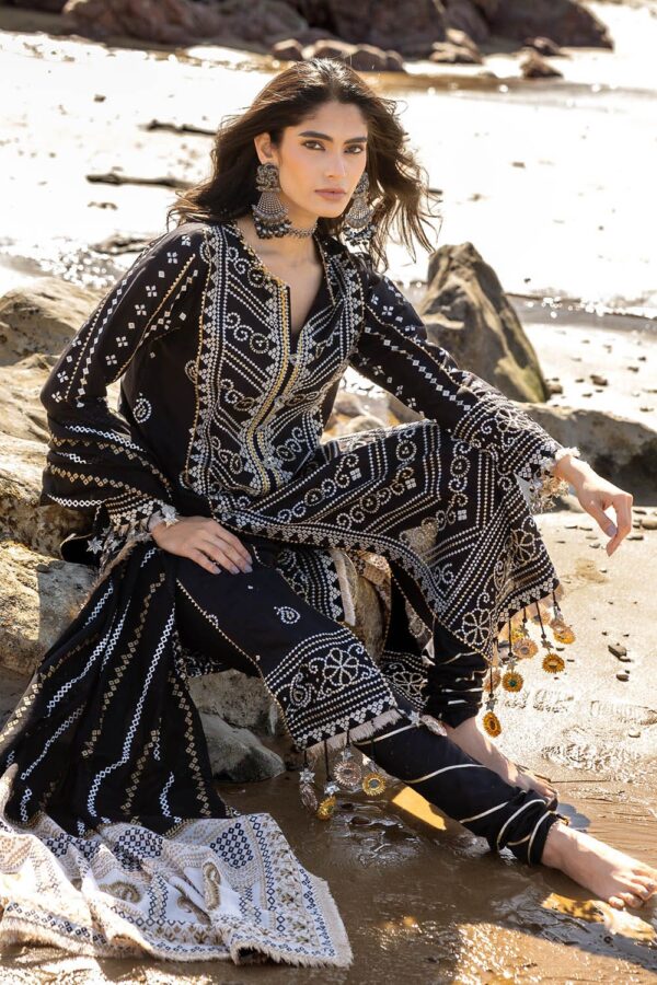 My Fashion Road Gul Ahmed Chunri Lawn Unstitched Collection 2025 | CL-52407