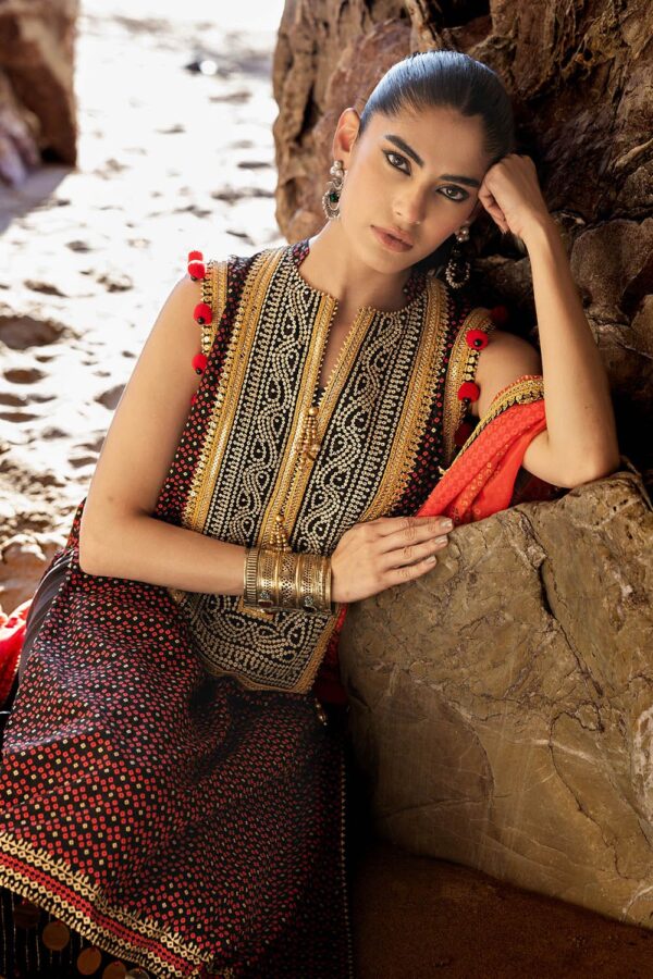 My Fashion Road Gul Ahmed Chunri Lawn Unstitched Collection 2025 | BM-52017
