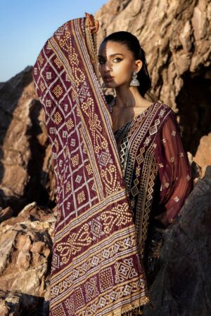 My Fashion Road Gul Ahmed Chunri Lawn Unstitched Collection 2025 | BM-52023