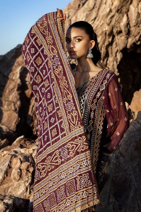 My Fashion Road Gul Ahmed Chunri Lawn Unstitched Collection 2025 | BM-52023