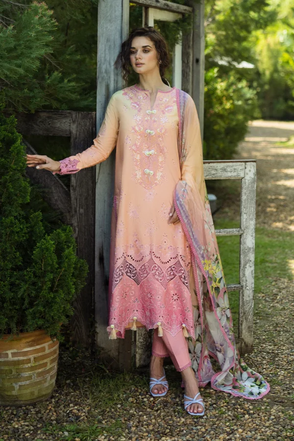 My Fashion Road Mushq Solace Ombre Chikankari Unstitched Collection 2025 | Risate