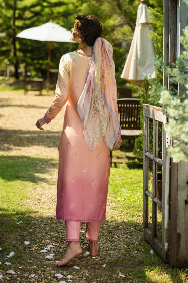My Fashion Road Mushq Solace Ombre Chikankari Unstitched Collection 2025 | Risate