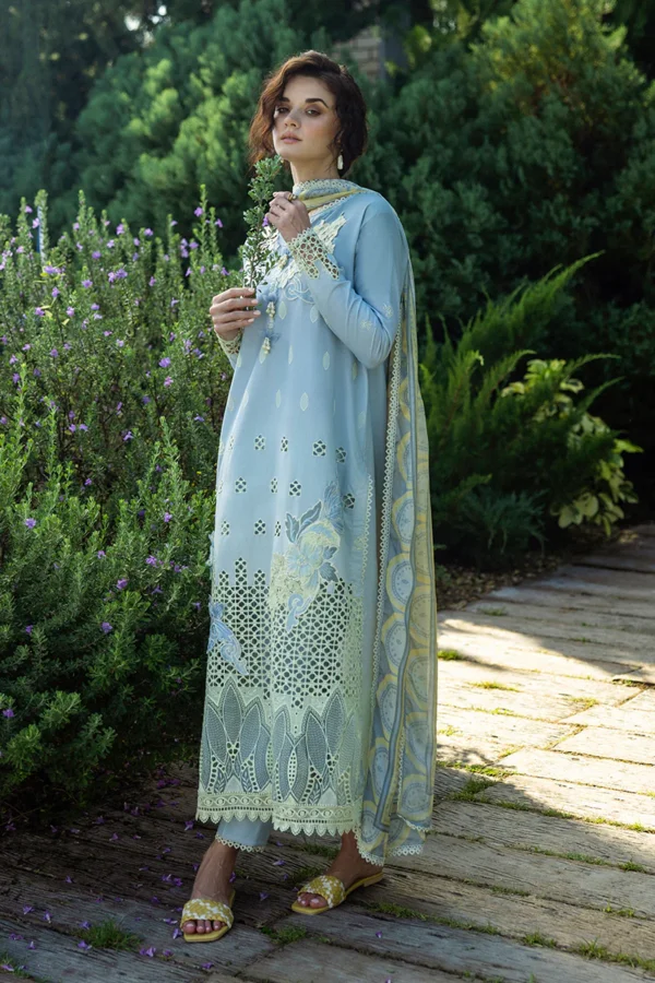 Solace by Mushq Unstitched Chikankari Lawn 3 Piece Suit MU26ULS Tranquil Muse MUNSS260208 - Festive Collection
