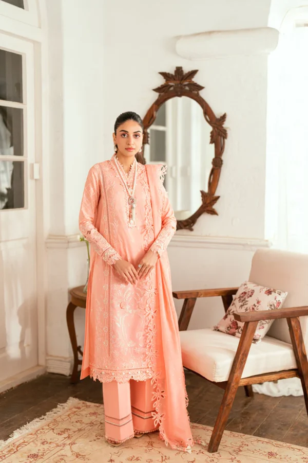 My Fashion Road Qalamkar Luxury Unstitched Lawn Collection 2025 | SB-12