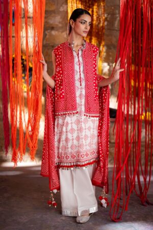 My Fashion Road Gul Ahmed Chunri Lawn Unstitched Collection 2025 | CL-42316 A