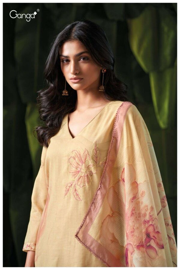 My Fashion Road Ganga Fashion Beverly Printed Cotton Fancy Summer Suit | S3442-C