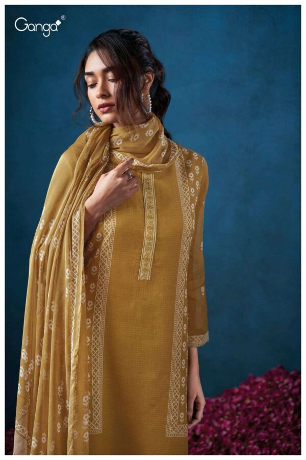 My Fashion Road Ganga Fashion Brydan Fancy Bemberg Cotton Suit | S3465-A
