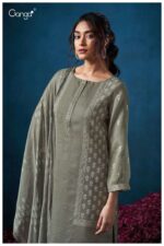 My Fashion Road Ganga Fashion Brydan Fancy Bemberg Cotton Suit | S3465-B