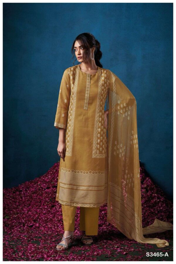 My Fashion Road Ganga Fashion Brydan Fancy Bemberg Cotton Suit | S3465-A